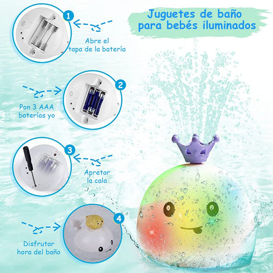 JUGETE ACUATICO ™ l BALLENA PARA BEBÉS